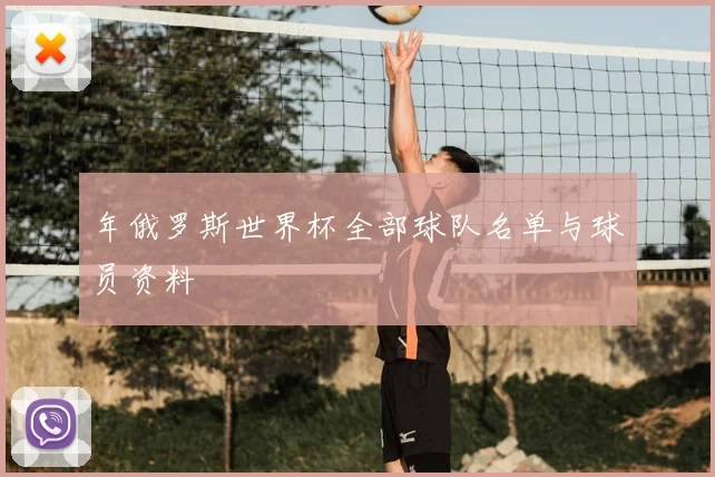 年俄罗斯世界杯全部球队名单与球员资料