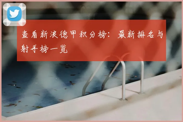 查看新浪德甲积分榜：最新排名与射手榜一览